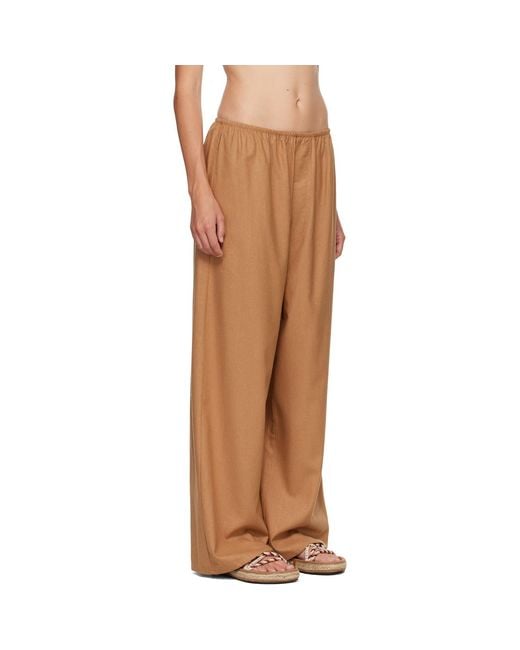 Baserange Brown Tan Stoa Lounge Pants