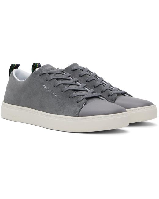 PS by Paul Smith Black Gray Suede Lee Sneakers for men