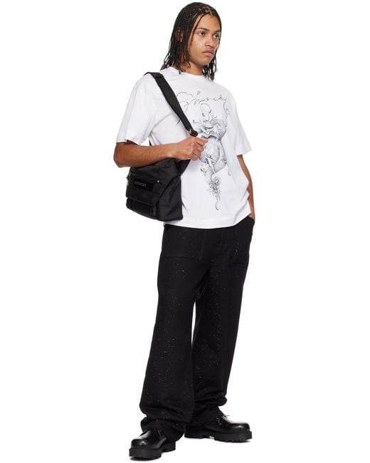 メンズ Givenchy ブラック G-Trek メッセンジャーバッグ Black