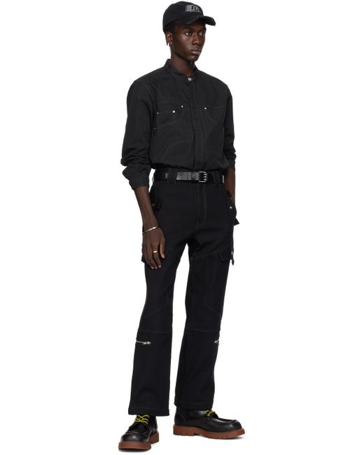 Pantalon cargo noir Dion Lee pour homme en coloris Black