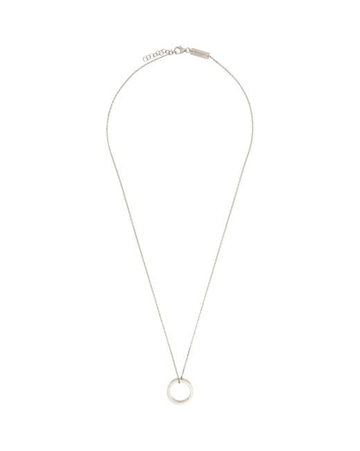 Maison Margiela Metallic Number Reference Necklace for men