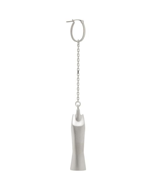 Rick Owens Black Temple Sister Single Earring for men