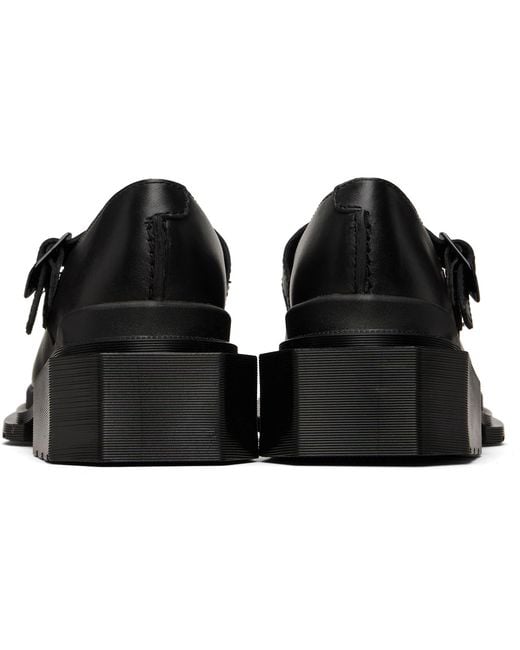 Dr. Martens Black Maybole Square Toe Mary Jane Heels