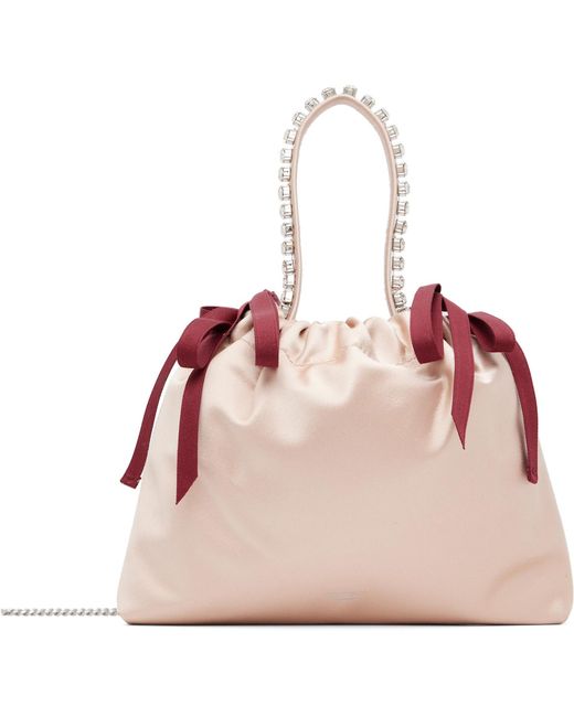 Jimmy Choo Pink Drawstring Mini Top Handle Bag