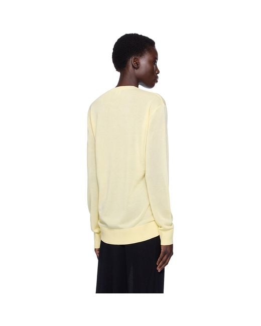 Totême Black Long-Sleeve Knit T-Shirt