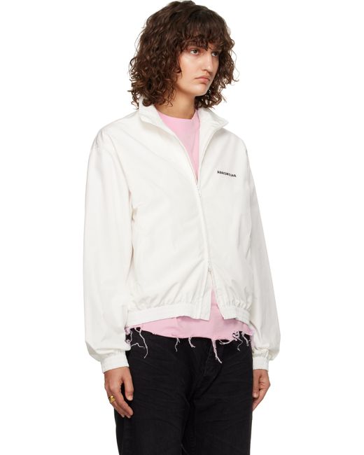 Balenciaga White Mirror '' Regular Track Jacket