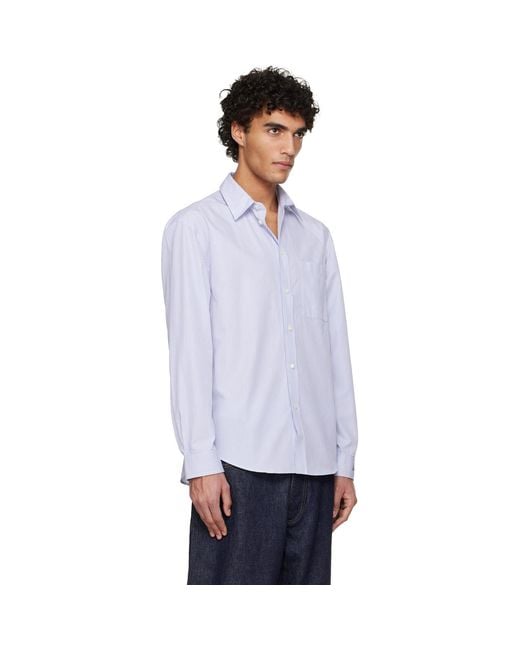 Burberry White Riordan Script Shirt for men