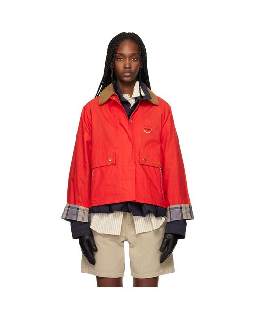 Barbour Red Mackworth Casual Jacket