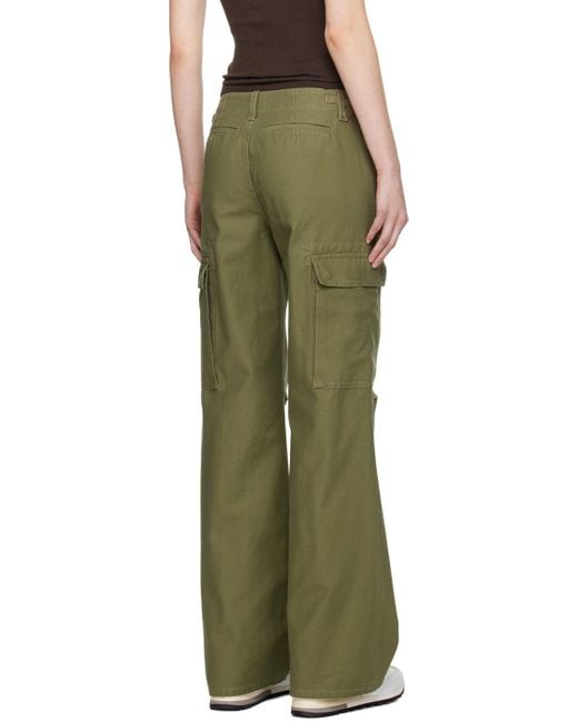 Re/done Green Military Trousers