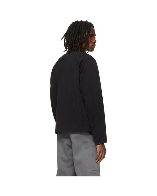 Veilance Black Voronoi Wool Jacket for men