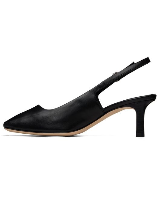 Aeyde Black Liza Slingback Heels