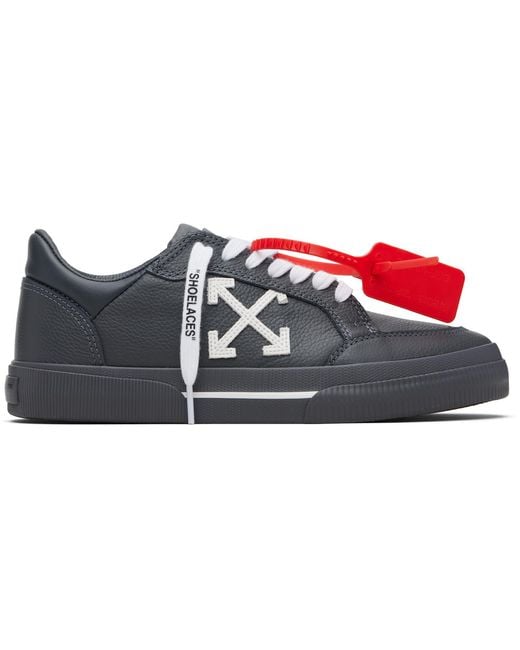 Off-White c/o Virgil Abloh Black Vulcanized Low Sneakers for men