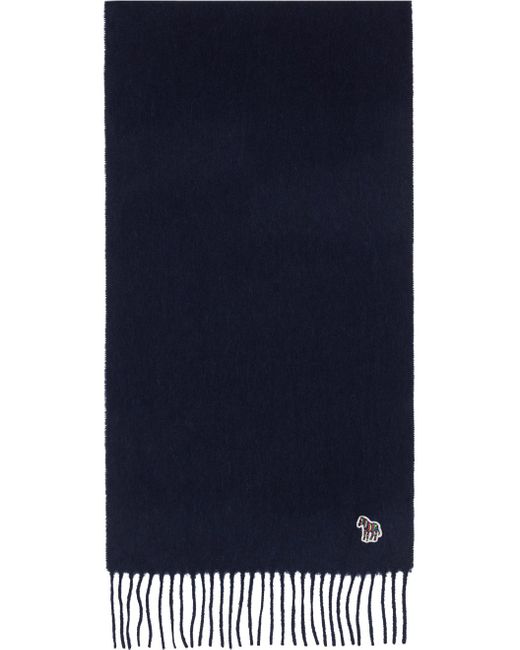 PS by Paul Smith Blue Navy Zebra Scarf for men