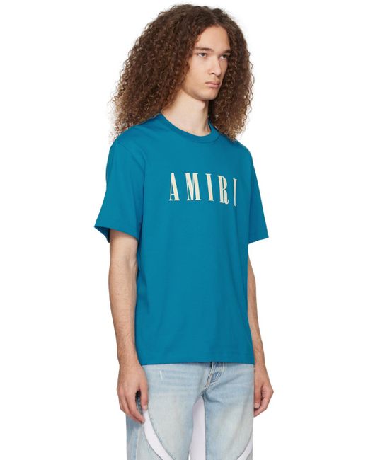 T-shirt bleu à logo Amiri pour homme en coloris Blue