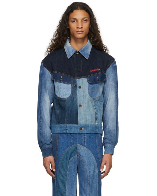 Ahluwalia Rework Denim Jacket in Indigo (Blue) for Men - Lyst