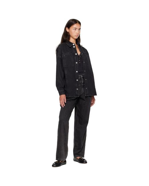 Isabel Marant Black Imana Denim Jacket
