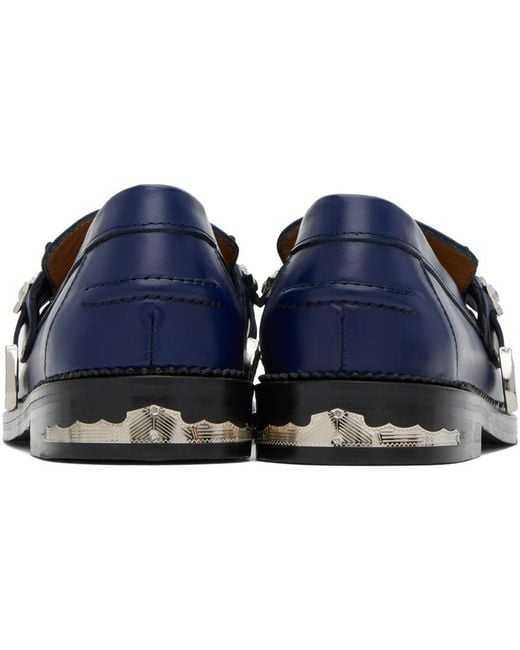 Toga Virilis Blue Hardware Loafers for men