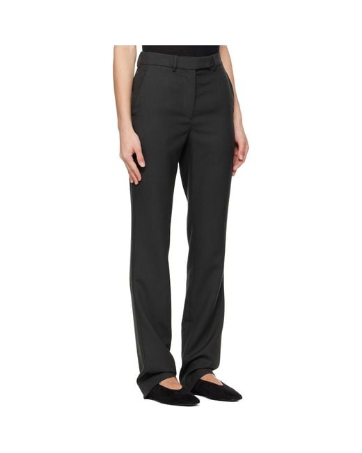 Rier Black Fitted Trousers