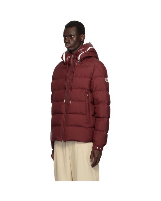 Moncler Red Cardere Short Down Jacket for men