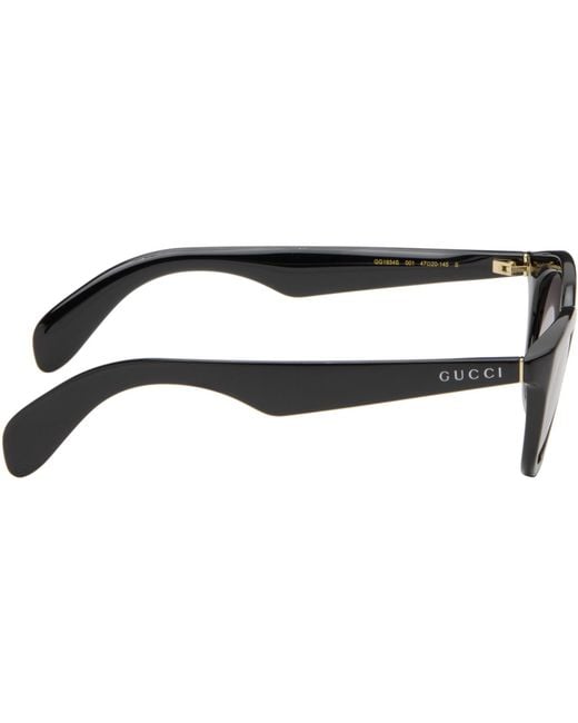 Gucci Black Round Frame Sunglasses for men