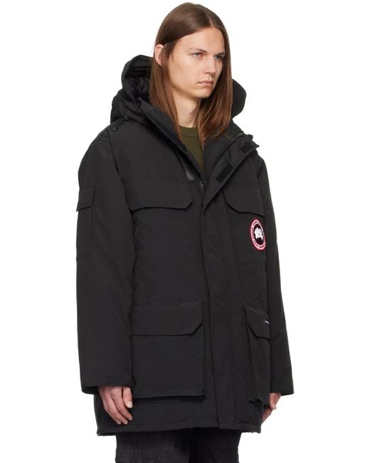 Canada Goose Black Expedition Parka Jacket For Extreme Weather Conditions for men