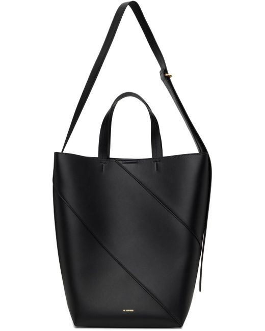 【JIL SANDER】ヴァーティゴ ミディアム トートバッグ 黒 メンズ Jil Sander ミディアム Vertigo トートバッグ ブラック