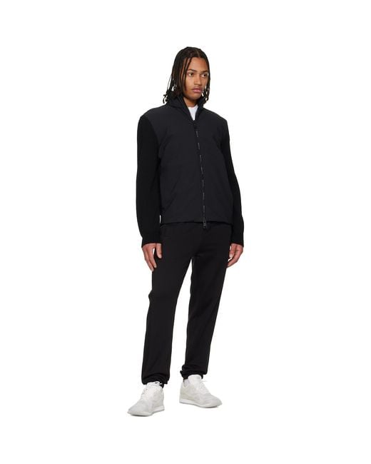 Moncler Black Virgin Wool Down Jacket for men