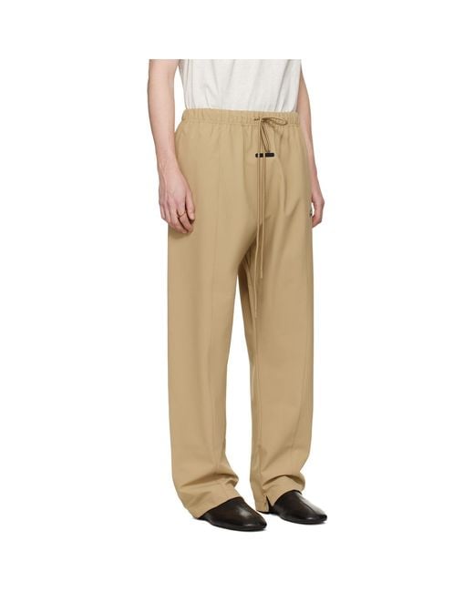 Fear Of God Natural Tan Signature Track Pants for men