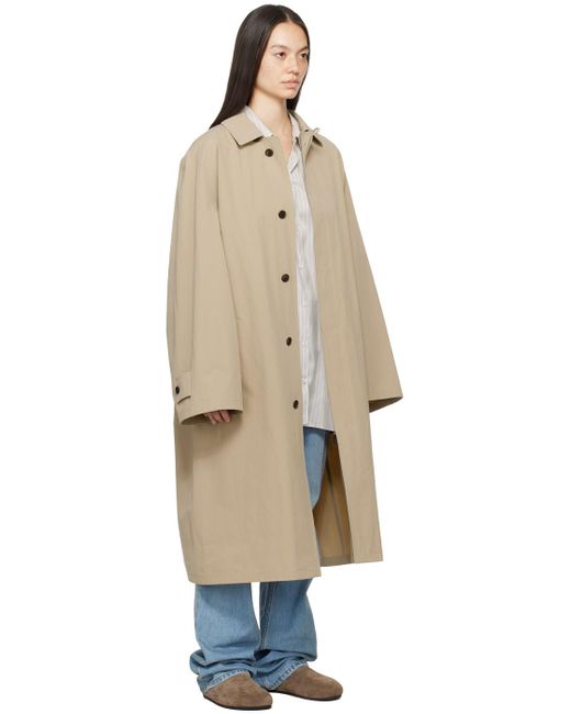 The Row Natural Taupe Flemming Trench Coat