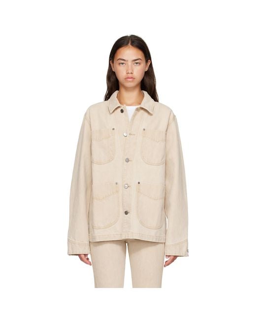 Khaite Natural Wyatt Denim Jacket