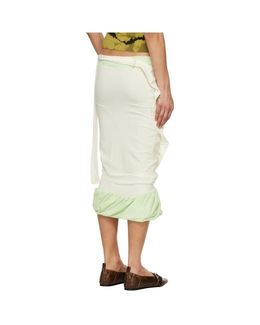 OTTOLINGER Multicolor Off- Twisted Pencil Midi Skirt
