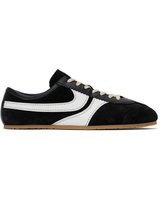 Dries Van Noten Black Suede Sneakers for men