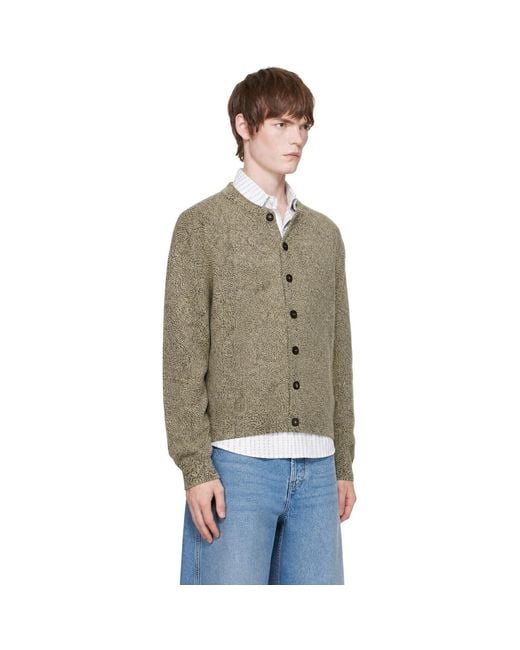 Jacquemus Green 'Le Moulin' Cardigan for men