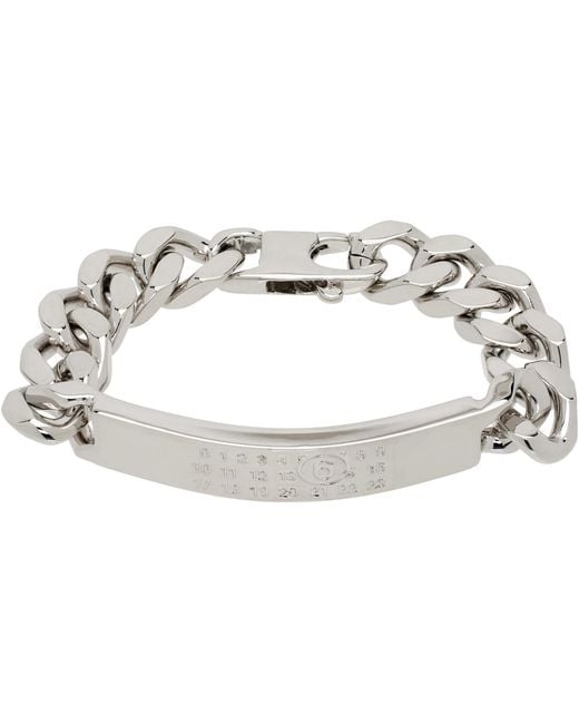 MM6 by Maison Margiela Black Classic Chain Bracelet