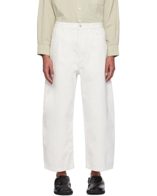 Studio Nicholson White Paolo Jeans for men