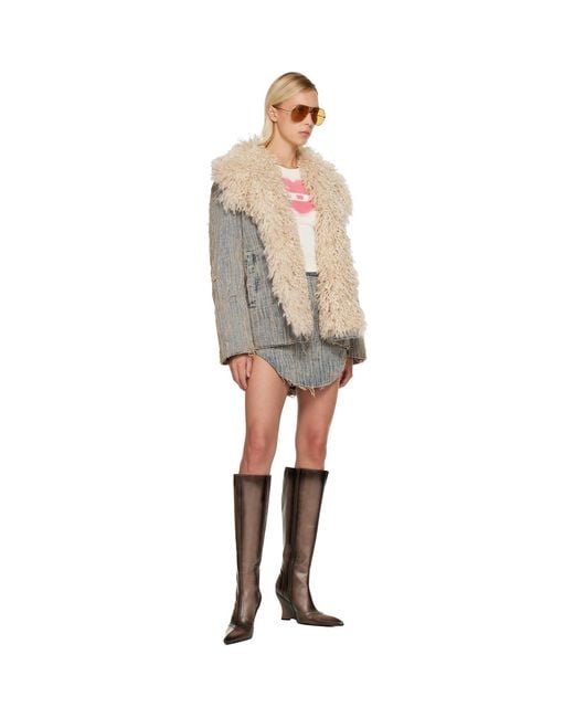 DIESEL Black D-Ada-S Denim Miniskirt