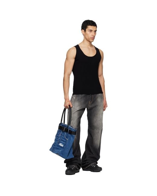DSquared² Blue Belted Denim Tote for men
