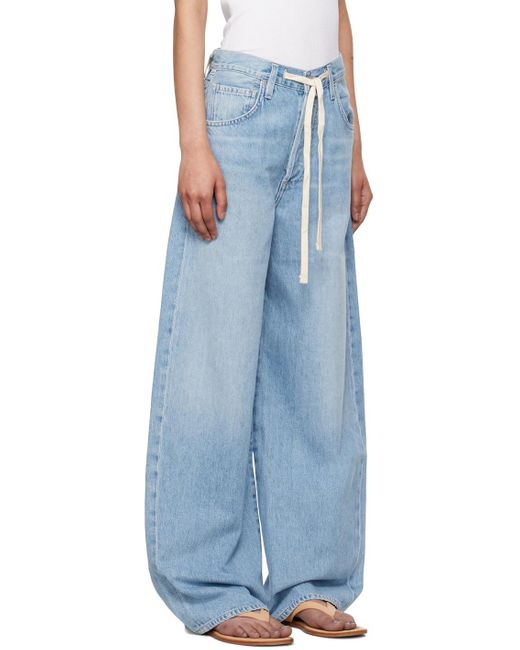 Citizens of Humanity Blue Brynn Drawstring Jeans
