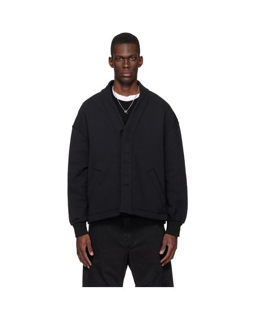 Mordecai Blue Kimono Fleece Jacket for men