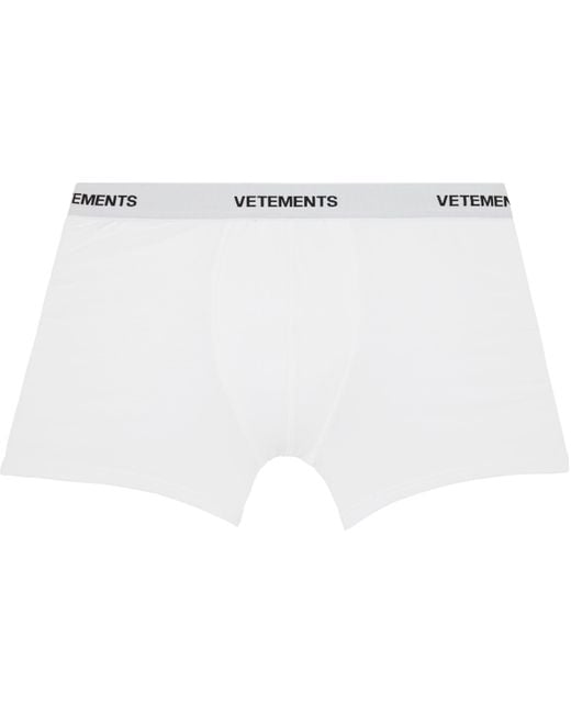 Vetements Black Logo-Woven Boxer Briefs for men