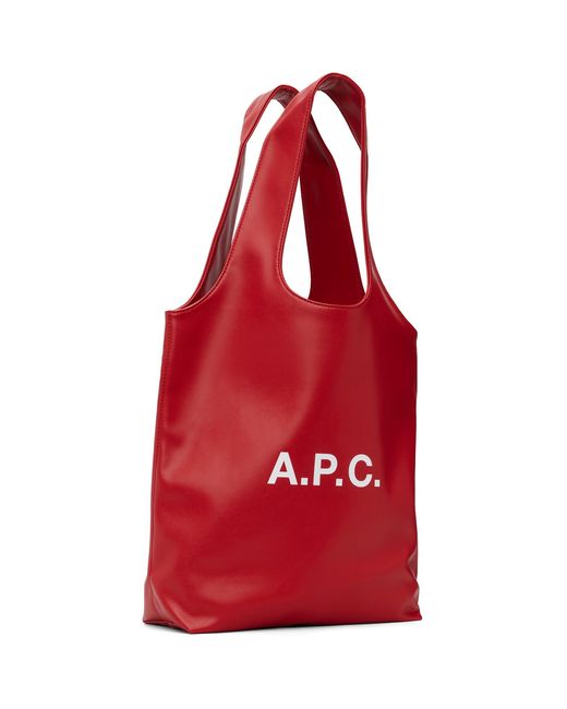 A.P.C. Red Ninon Small Tote for men