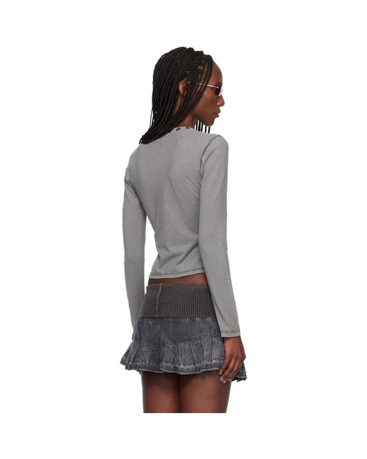 Miss Sixty Black Knwls Edition Logo Patchwork Top