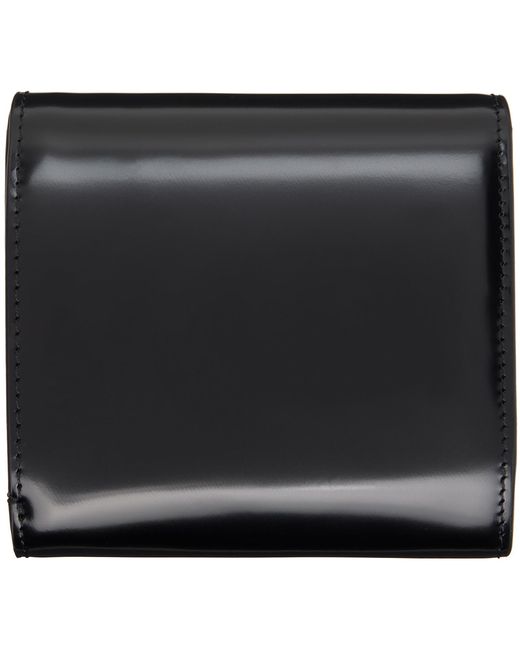 AMI Black Paris Paris Compact Wallet for men