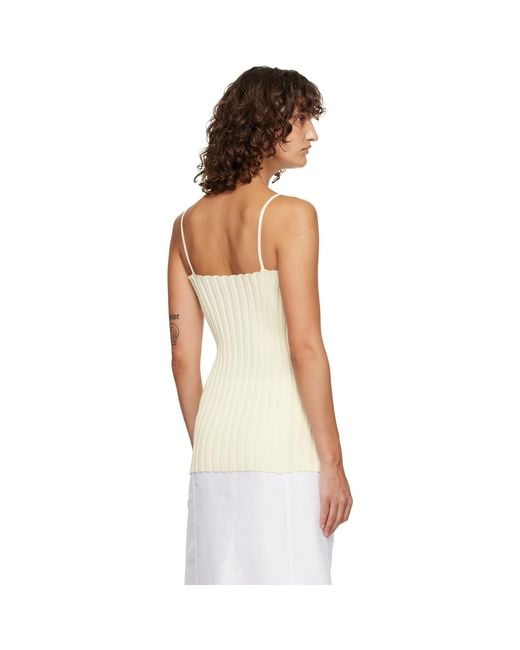 LE17SEPTEMBRE Black Off- Millie Knit Sleeveless Top