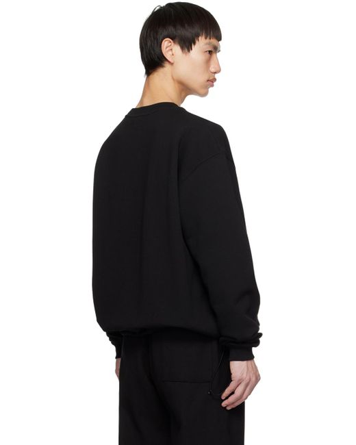 Uniform Bridge Black Drawstring Sweatshirt for men
