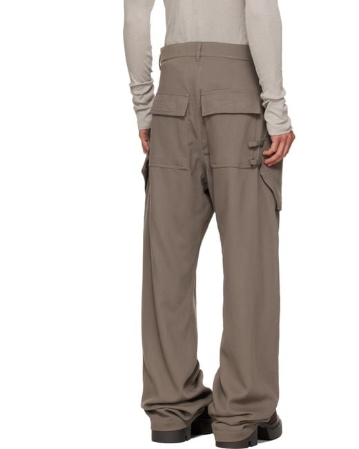 Rick Owens Natural Temple Stefan Cargo Pants for men