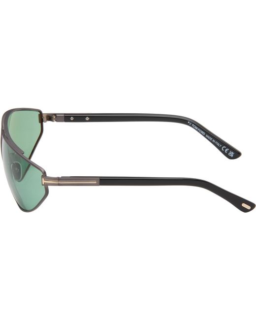 Tom Ford Green Gunmetal Parker Sunglasses