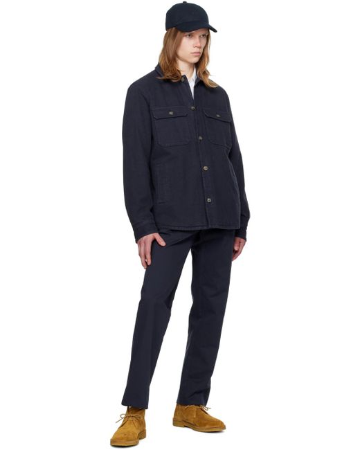 A.P.C. Blue . Navy Alessio Jacket for men