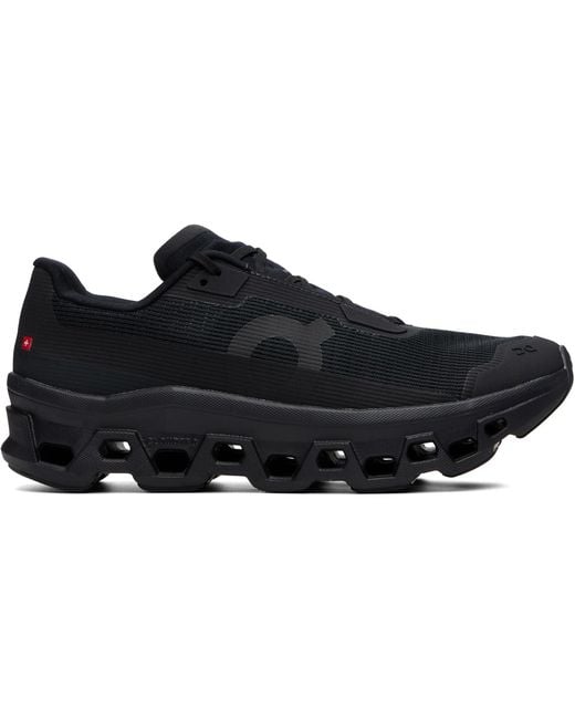 On Shoes Black Cloudmster Void Sneakers for men