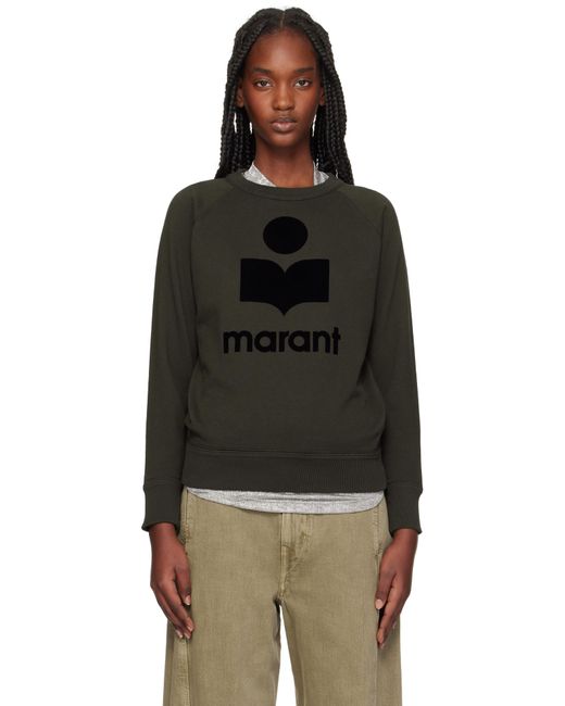 Isabel Marant Milly Sweatshirt in Black | Lyst